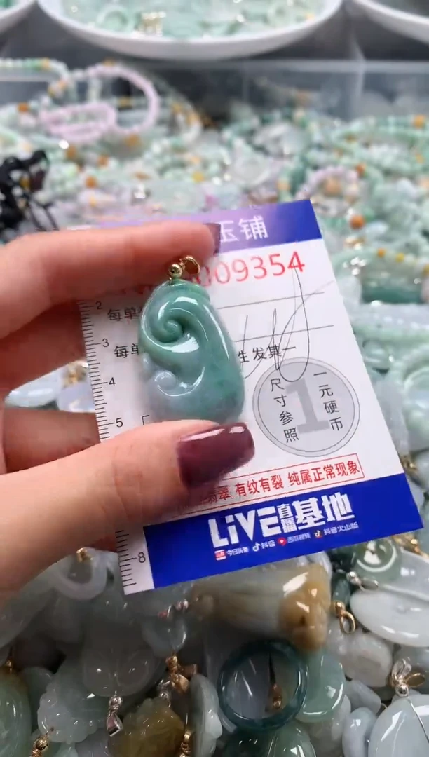 翡翠未镶嵌吊坠(不含链)9354