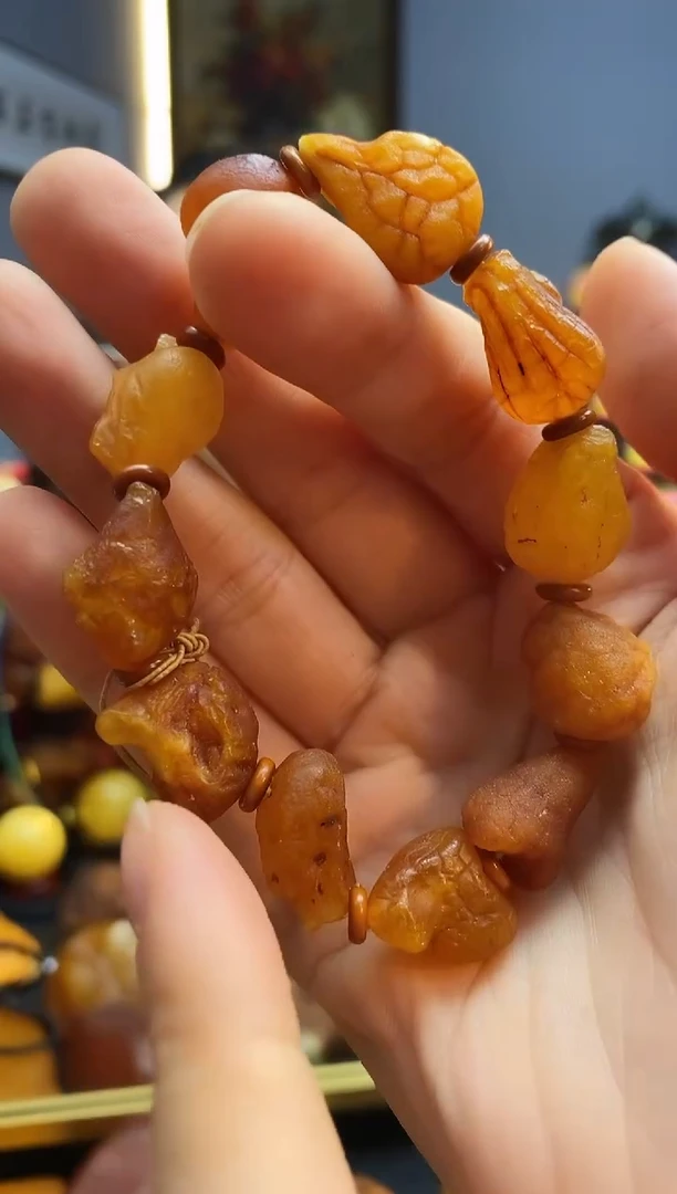 手链琥珀未镶嵌手串