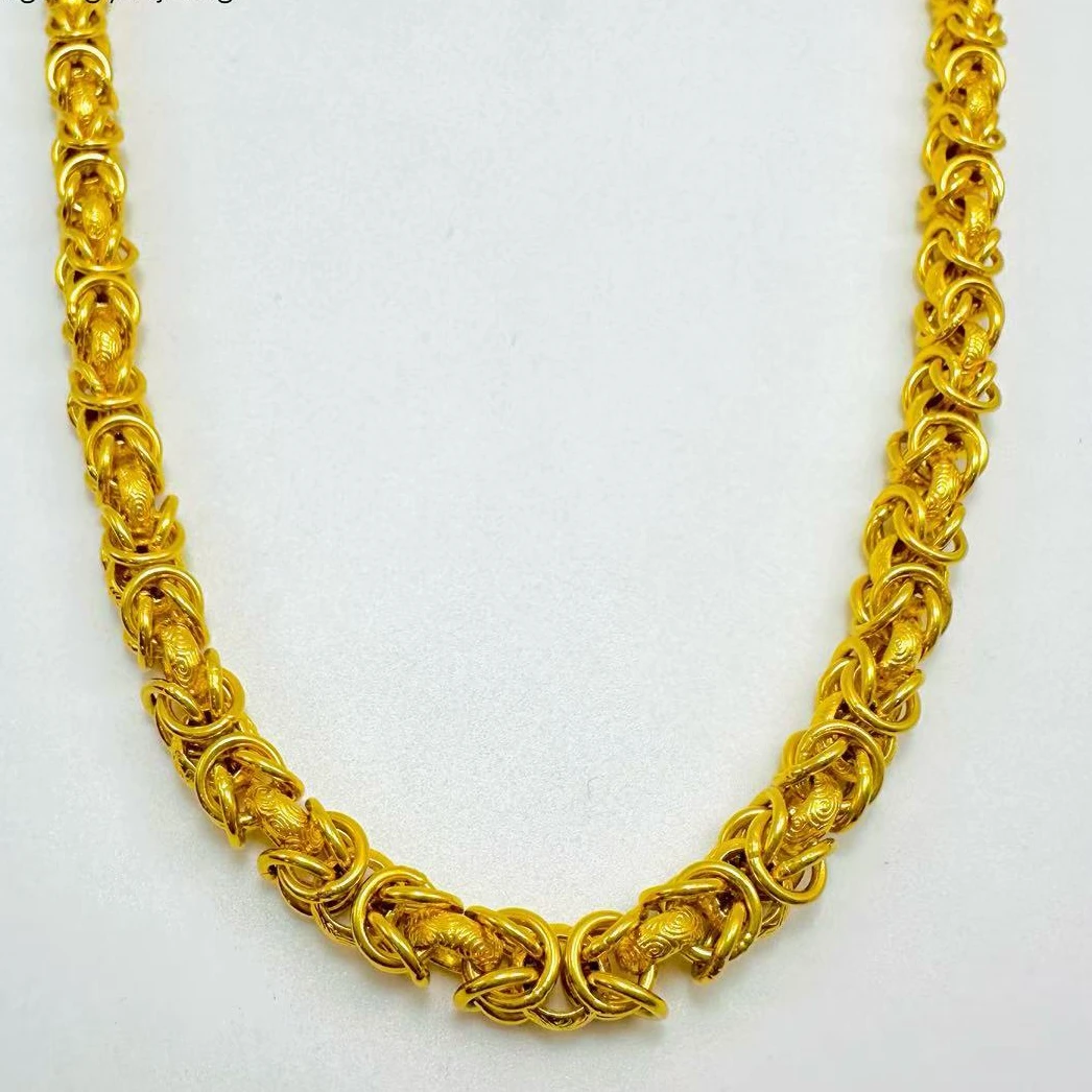 链子足银 45g龙骨项链 时尚大气精美手工