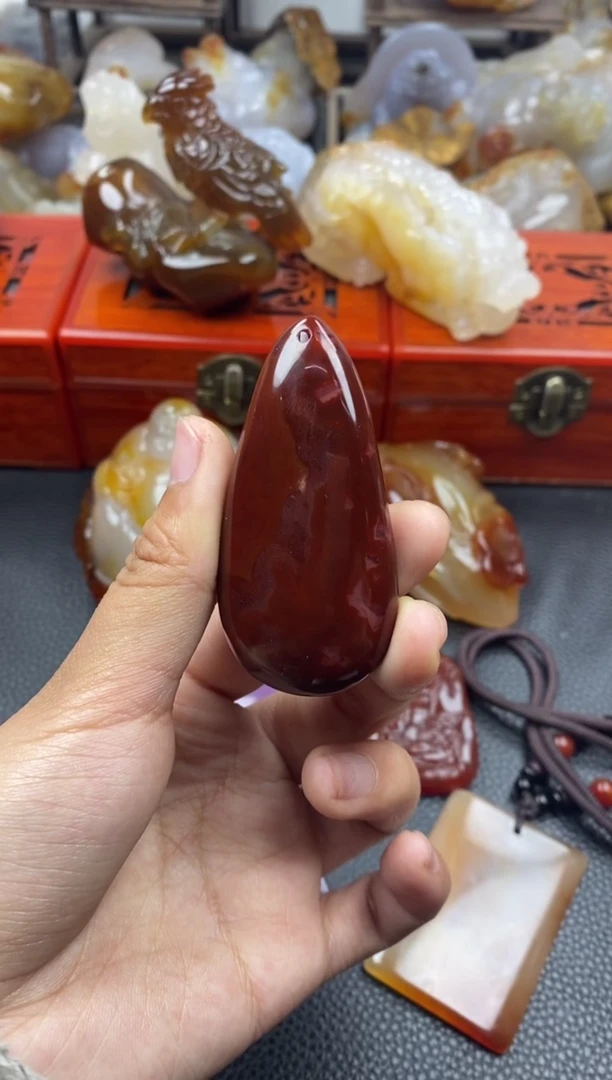 【闪购商品】玛瑙/玉髓挂件未镶嵌00