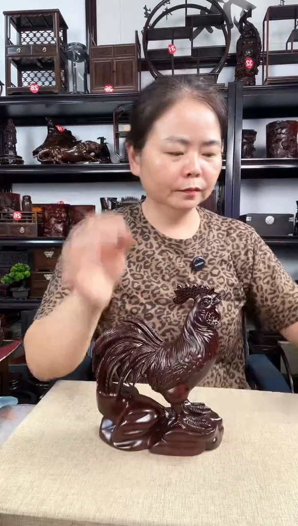 木大鸡老李红木工艺品