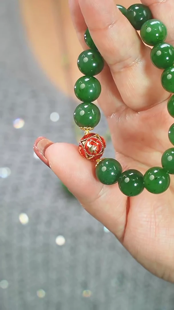 【闪购商品】和田玉11mm+未镶嵌手串多样性发一