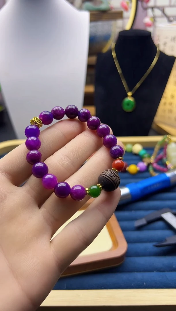 【闪购商品】苏纪石（舒俱来）手链14K金镶嵌S07