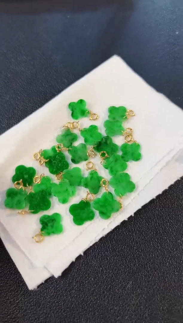 【闪购商品】翡翠颈饰18K金镶嵌缅料A货/多样性发货/一件