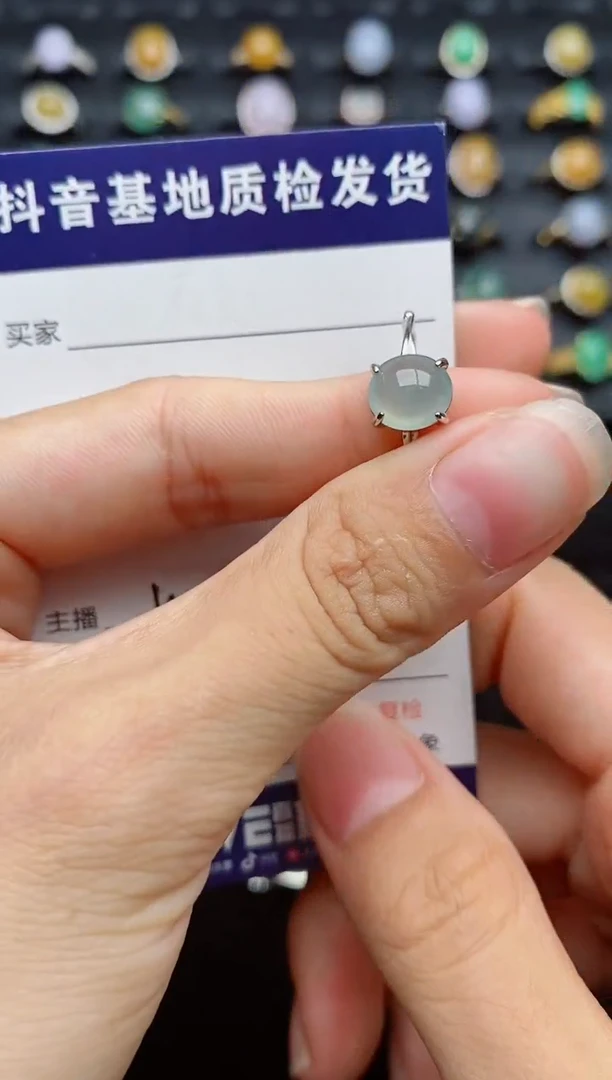 银S925镶嵌戒指翡翠11