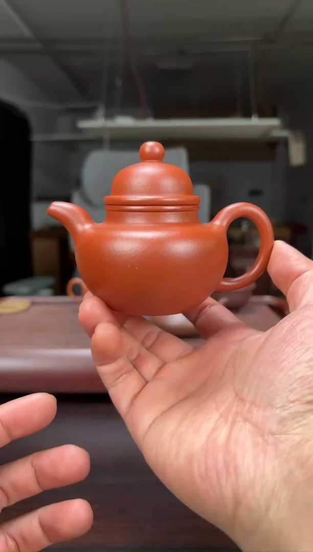 茶壶紫砂福利赵庄朱泥掇球壶150毫升