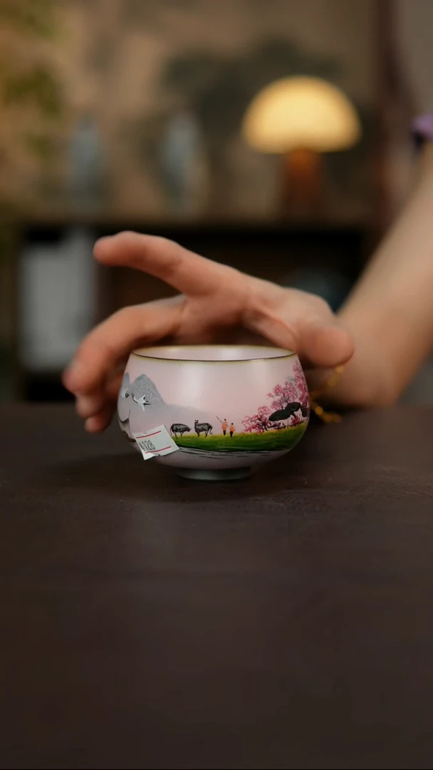 景德镇陶瓷杯碗柴烧多人