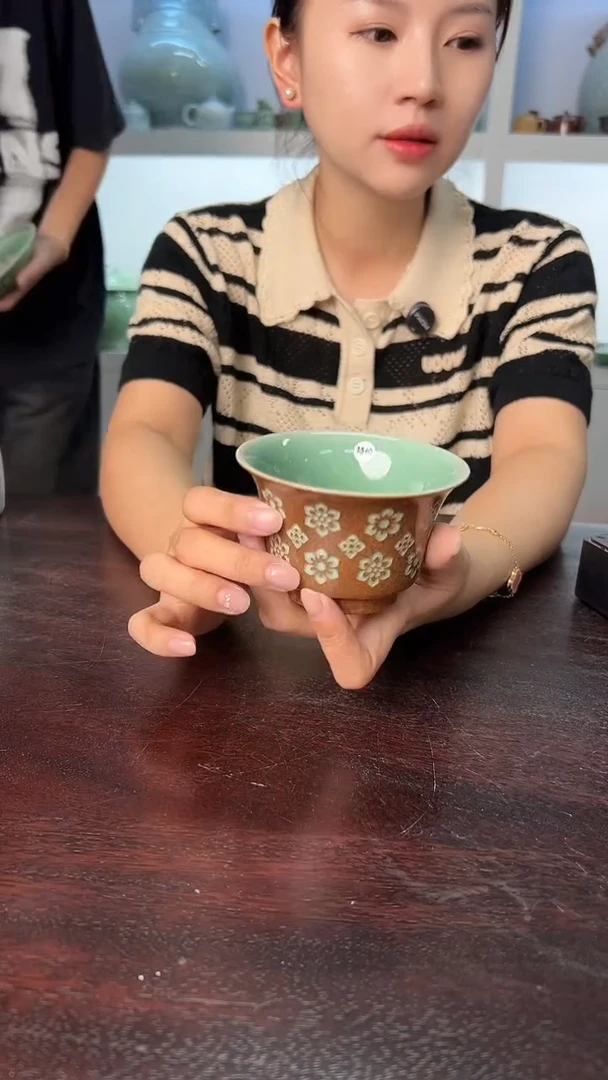 龙泉云间青瓷小米茶器
