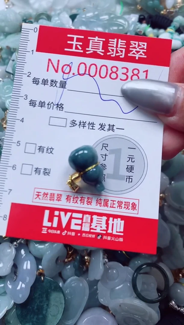 吊坠(不含链)未镶嵌翡翠8381