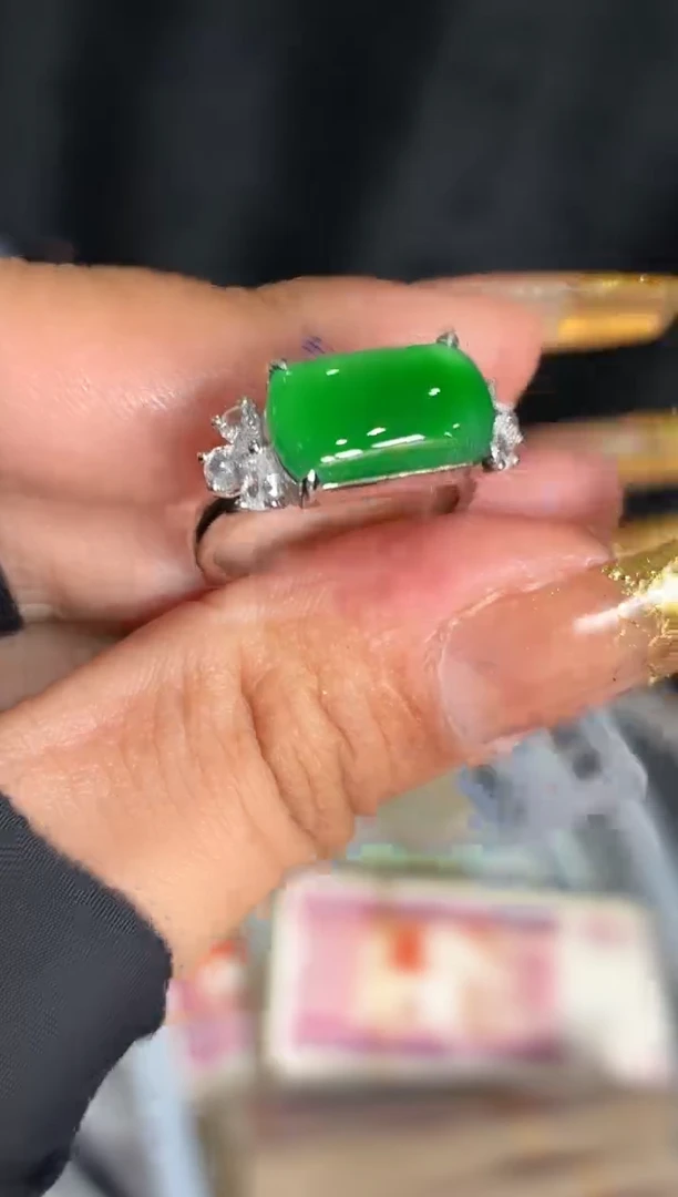 银S925镶嵌定制翡翠58定制翡翠-多样性发货（发其一）