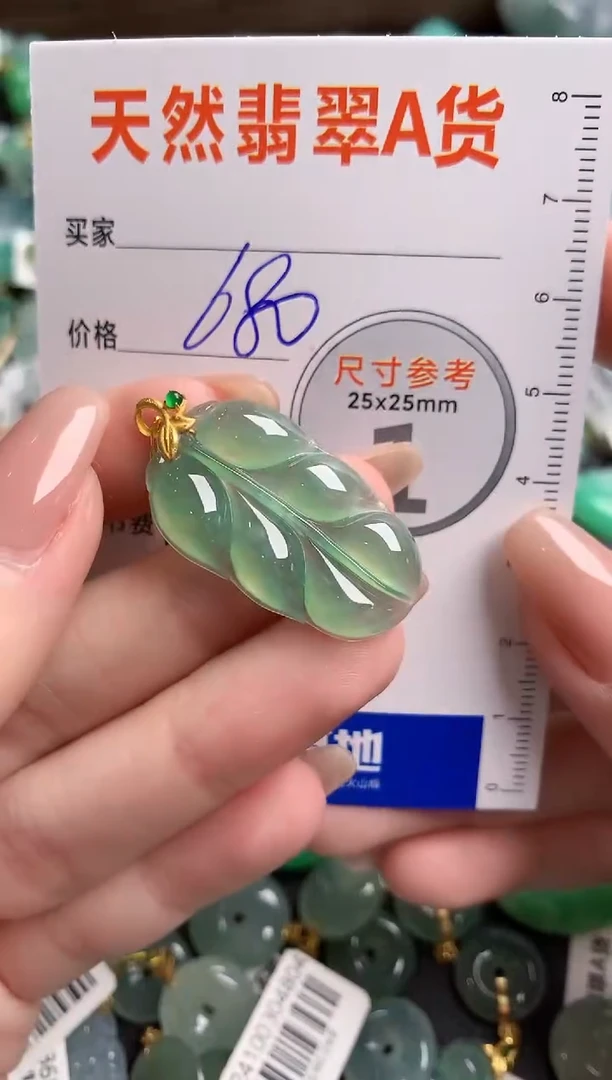 【闪购商品】翡翠颈饰18K金镶嵌0212184823