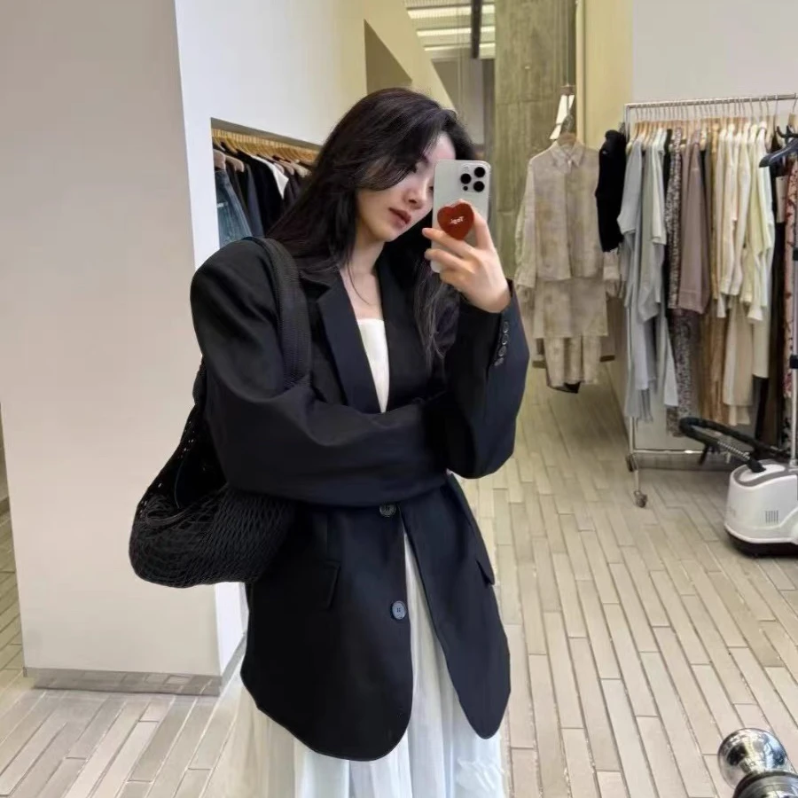 【清】逸语IN choose u笑笑家2025韩范ins风百搭宽松西装外套89753