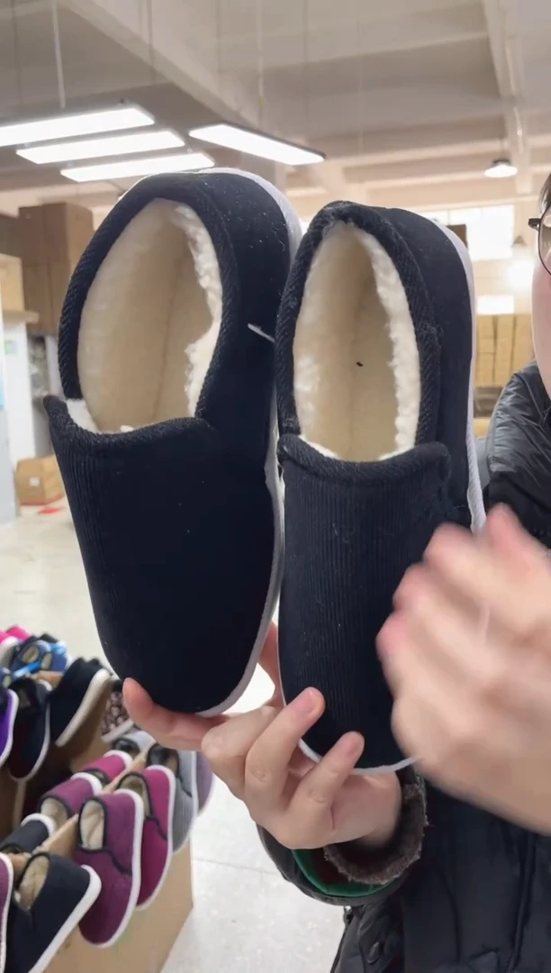 手工纳底黑色棉鞋43码