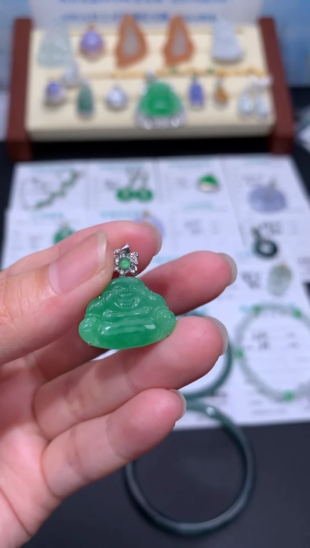 定制翡翠18K金镶嵌模式推广期48小时鉴赏期