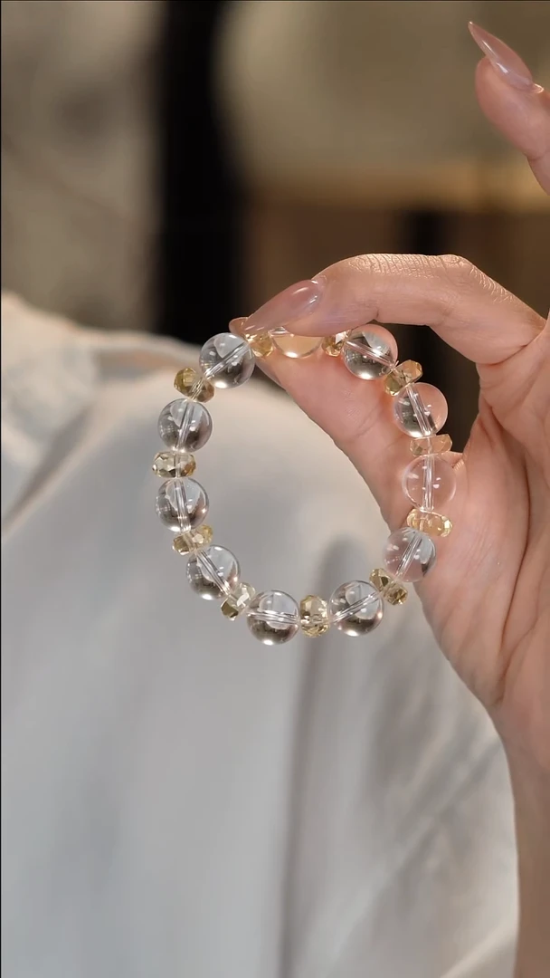 未镶嵌手串水晶冰蜜（珠径12mm)