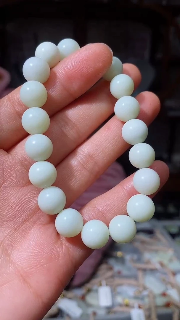 【闪购商品】和田玉手串未镶嵌卡10