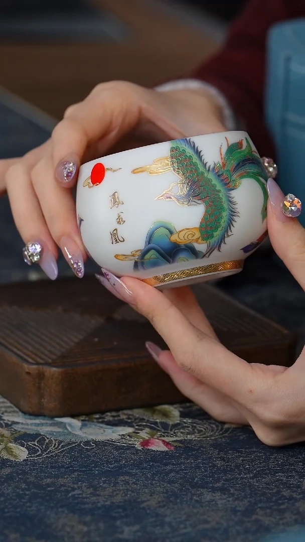 【闪购商品】【鎏金凤求凰杯（福）】【12西泠礼盒】