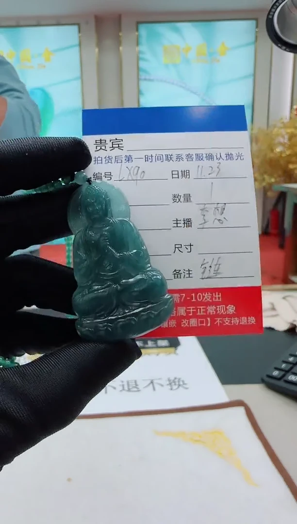 未镶嵌定制翡翠LX90翡翠吊坠赠珠链-多样性发其一
