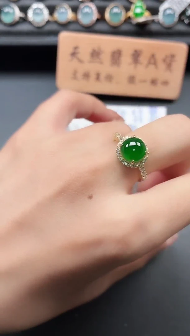 银S925镶嵌戒指翡翠1111111111