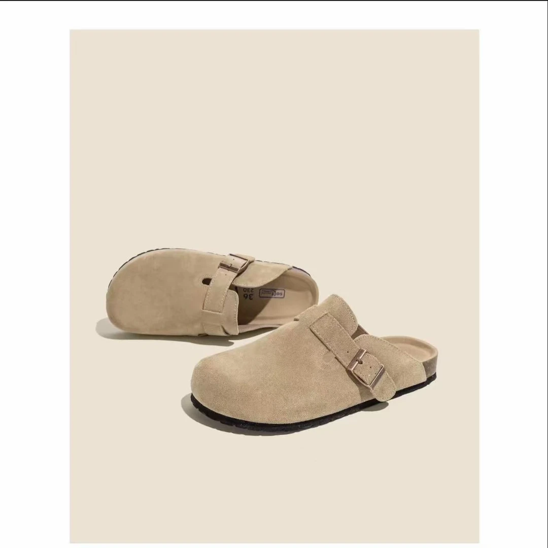 博肯鞋男包头半拖凉拖鞋2025春秋季防滑拖鞋情侣款博肯鞋女加厚