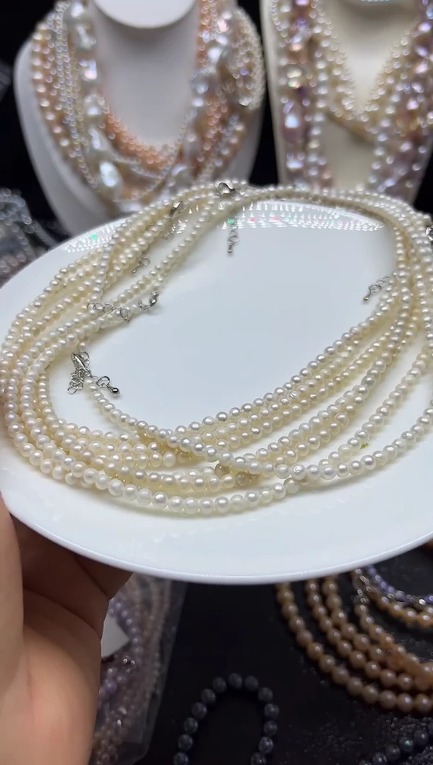 淡水珍珠未镶嵌颈饰多人