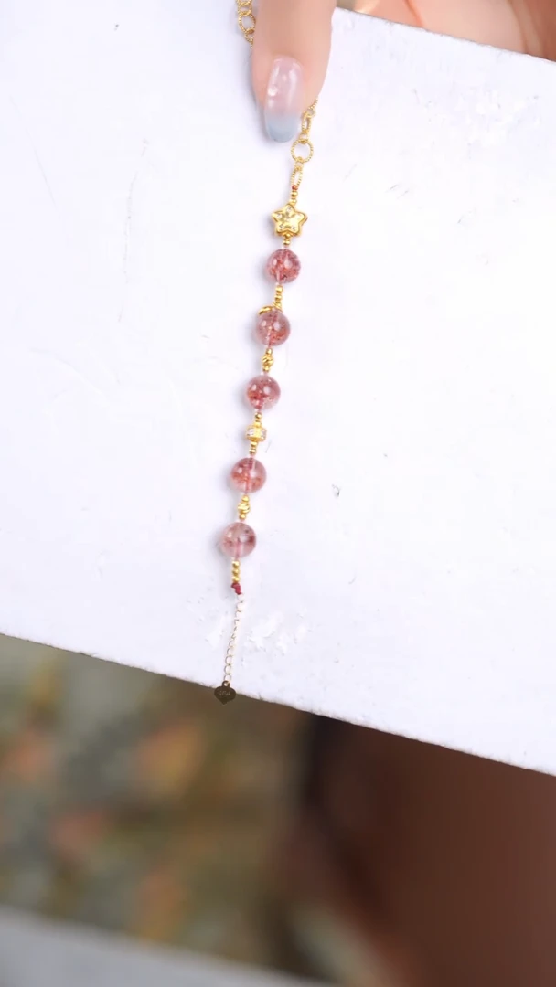 水晶手链18K金镶嵌@@@@@@@