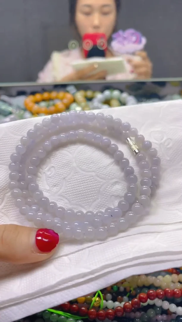 颈饰未镶嵌翡翠5MM/X/翡翠A货，一件也是批发价