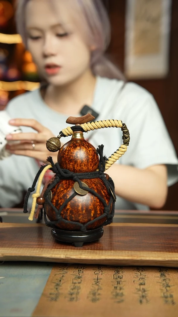 107号500ml左右非遗大漆酒葫芦