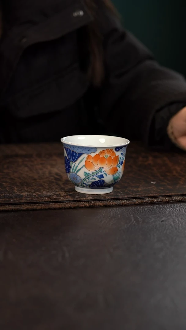 【闪购商品】杯云霞珍藏五彩盛夏满荷大单杯
