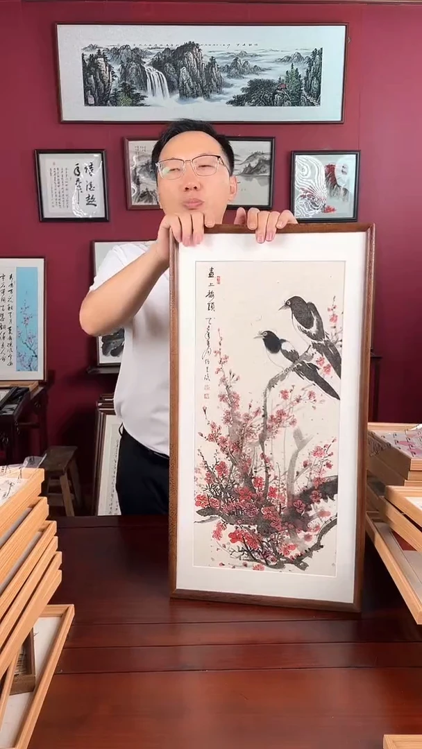 国画喜上眉头国画