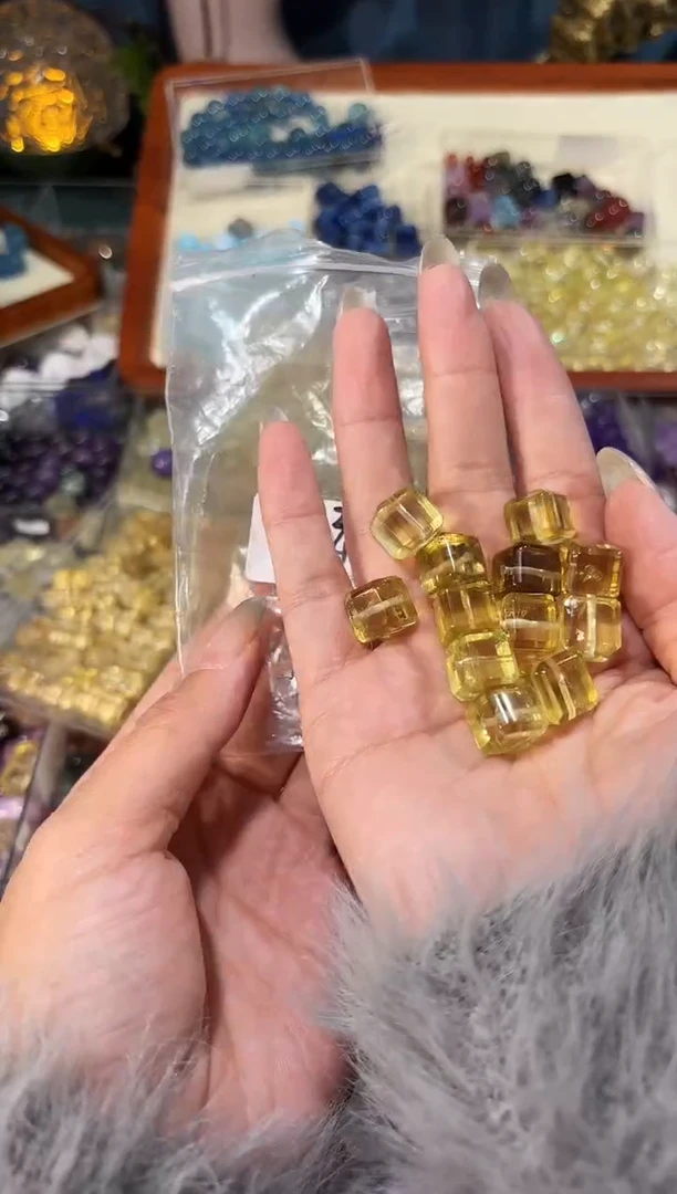 【闪购商品】水晶手串未镶嵌R44黄水晶方糖一颗