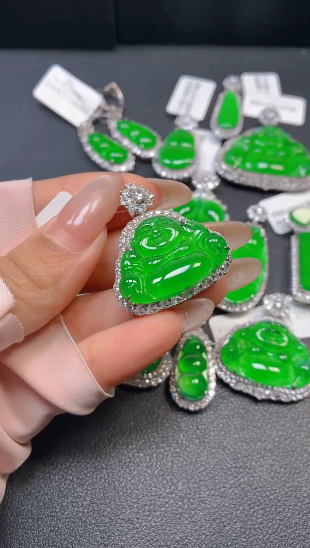 颈饰银S925镶嵌翡翠1