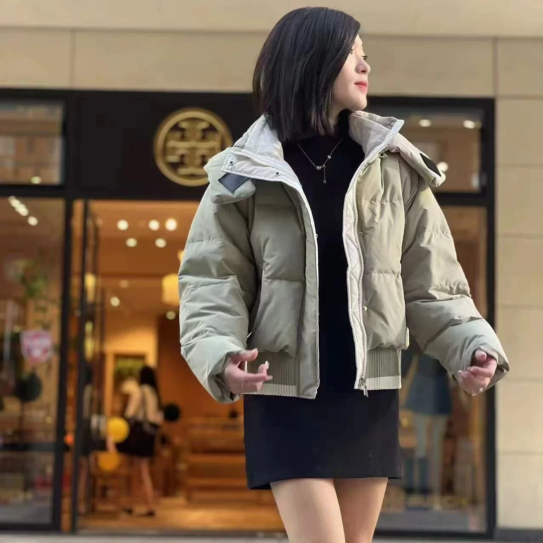 加厚保暖短款连帽女冬季新款韩版休闲时尚百搭外套N009