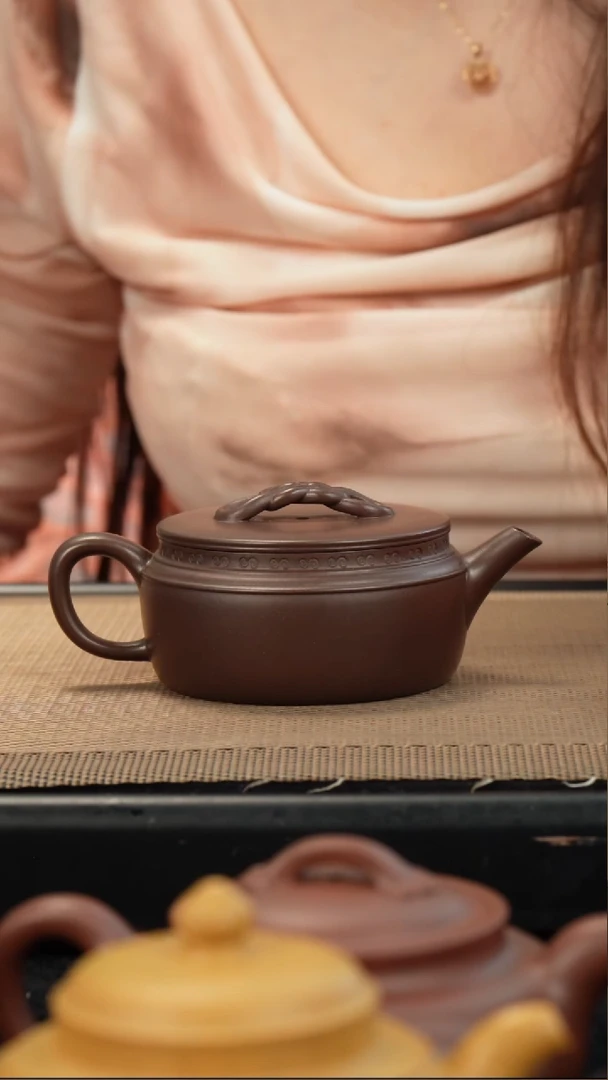 茶壶紫砂子*老紫泥汉瓦160