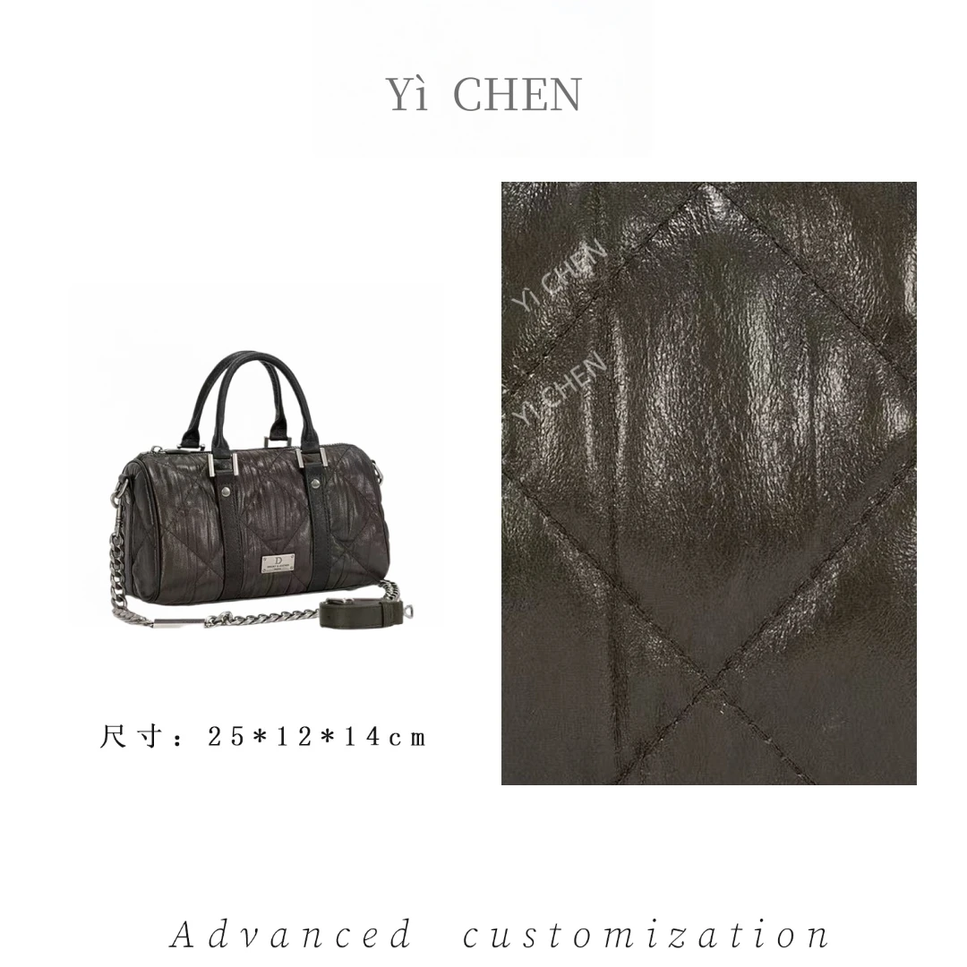 【Yì CHEN】ZT-D8030-泡芙绿简约时尚女士新款轻奢单肩斜跨包