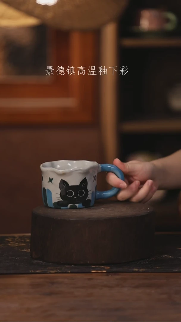 陶瓷景德镇高温釉下手绘陶瓷167