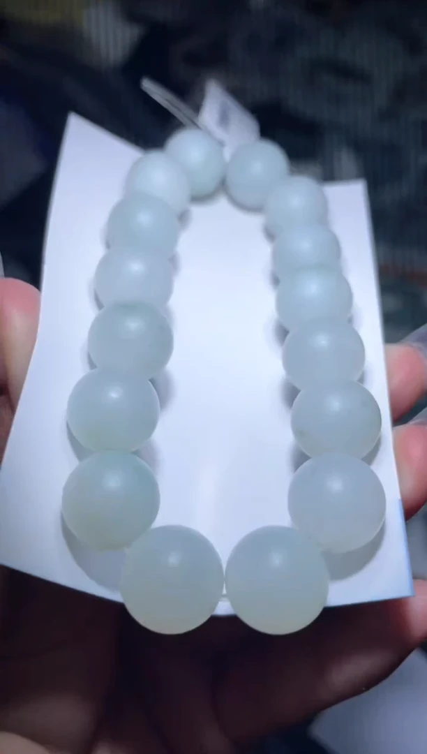 定制翡翠未镶嵌天然缅甸A货翡翠手串65