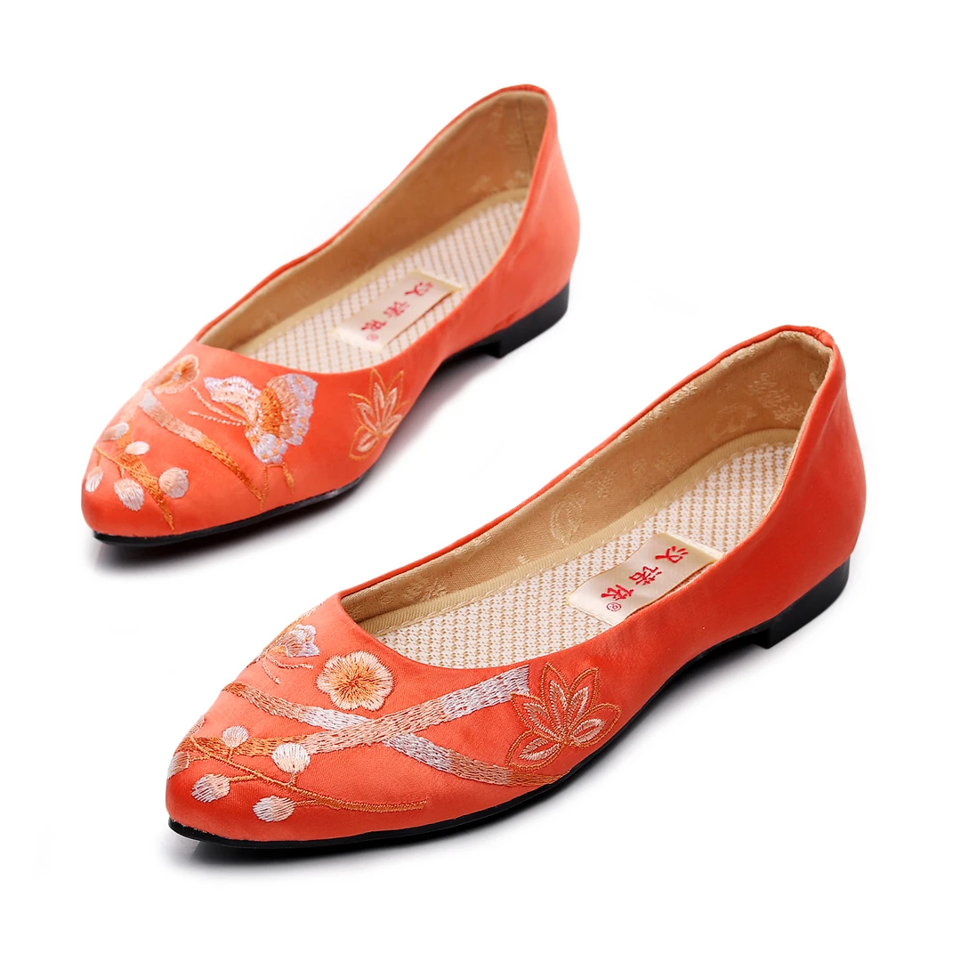 418-5  脸谱新款春秋女单鞋内增高女布鞋