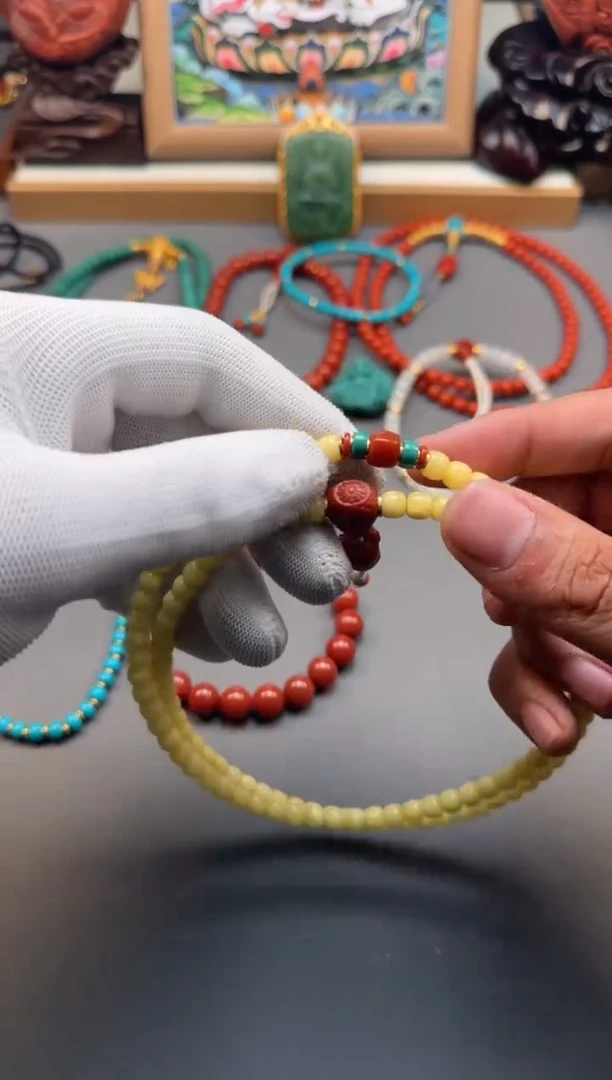 【闪购商品】蜜蜡裸石未镶嵌手串手串108