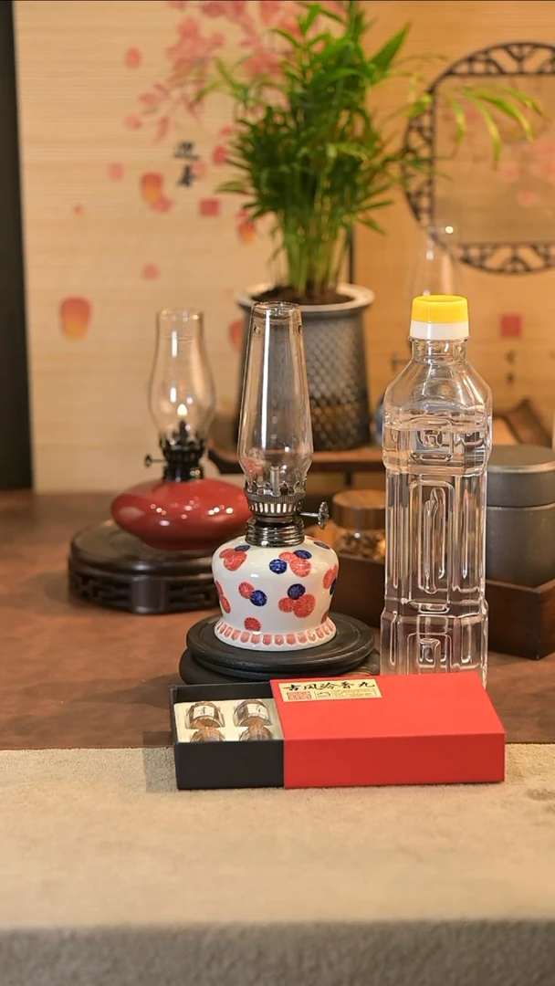 景德镇陶瓷油灯摆件