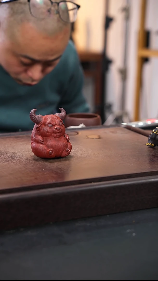 紫砂茶宠紫砂小牛