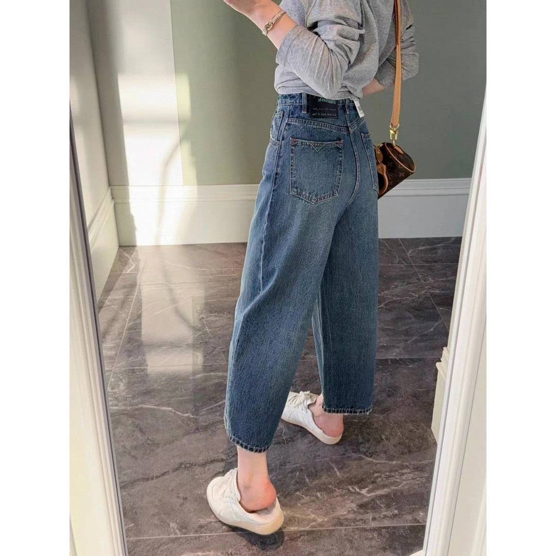 XD【660】代98  MWMA新款百搭裤王九分无弹弯刀牛仔裤~