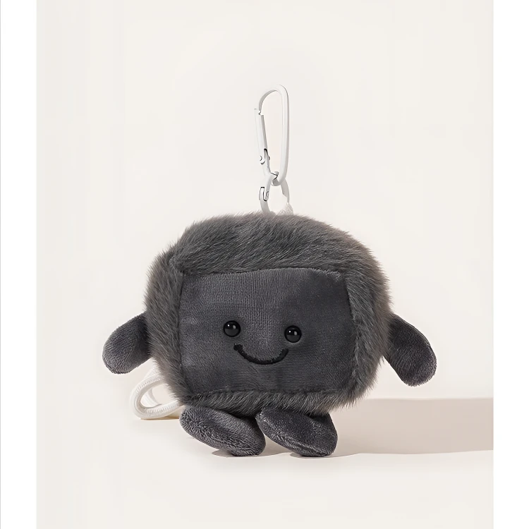 小众搞怪臭豆腐毛绒玩偶公仔书包背包挂饰情侣礼物包包挂件钥匙扣