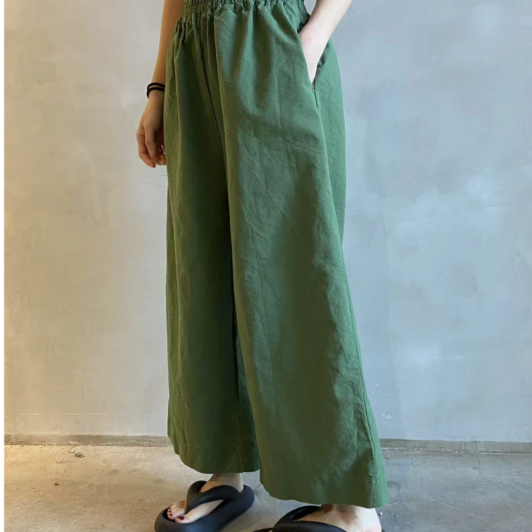 韩国早春阔腿裤直筒宽松