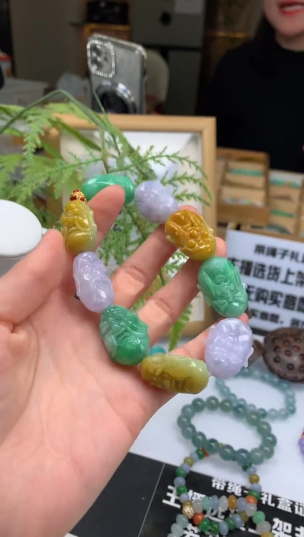 【闪购商品】定制翡翠未镶嵌珠串-90032