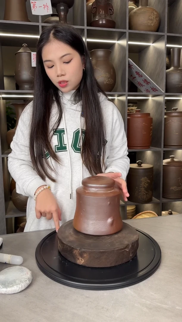 【闪购商品】罐本陶手作坭兴陶一斤装将军罐瑕疵气泡