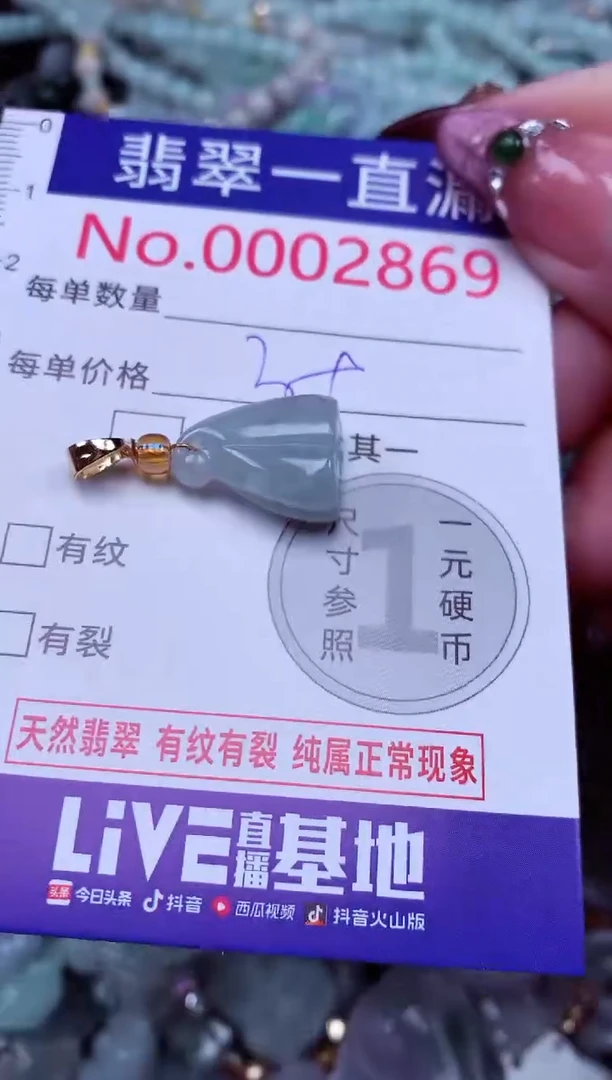 吊坠(不含链)未镶嵌翡翠2869