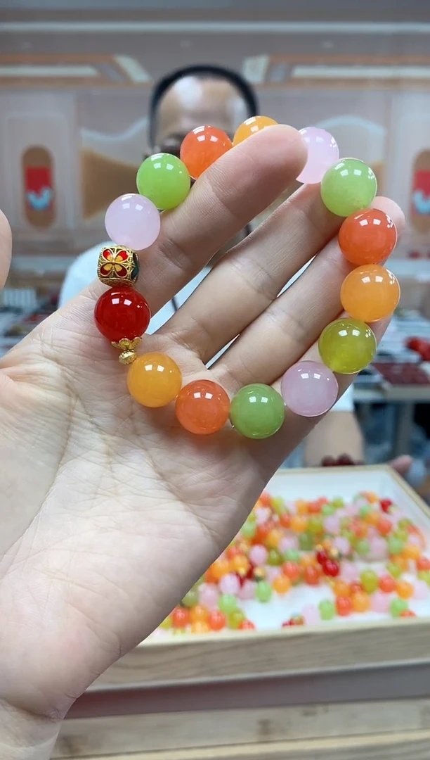 未镶嵌手串玛瑙/玉髓糖果多宝玛瑙手串