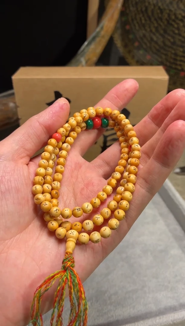 其他猛犸象牙闪购430猛犸高白系列吉祥天母108长串，可挂脖