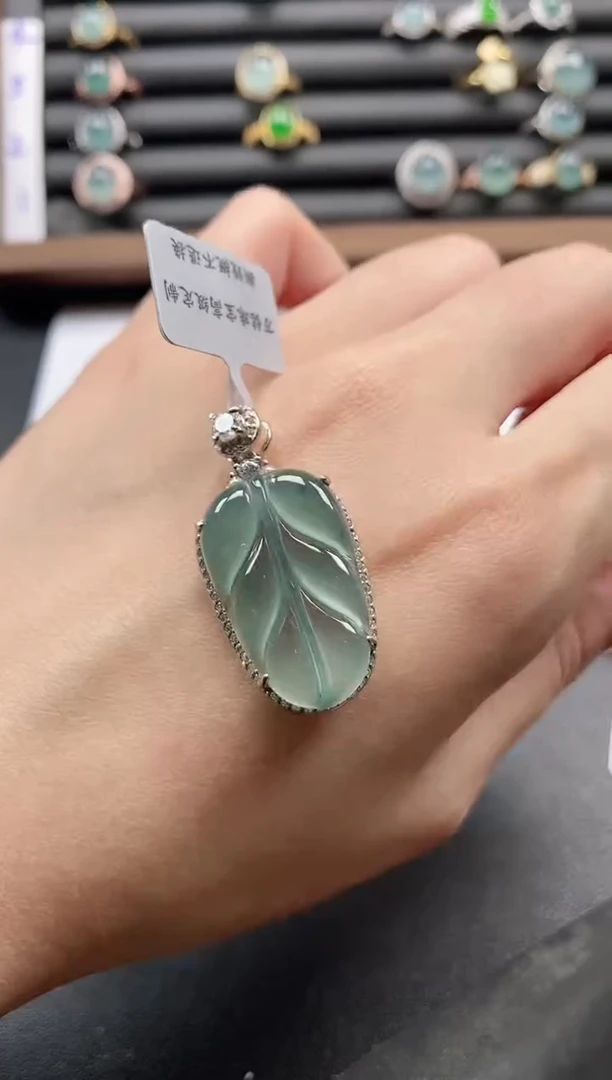 银S925镶嵌戒指翡翠51511
